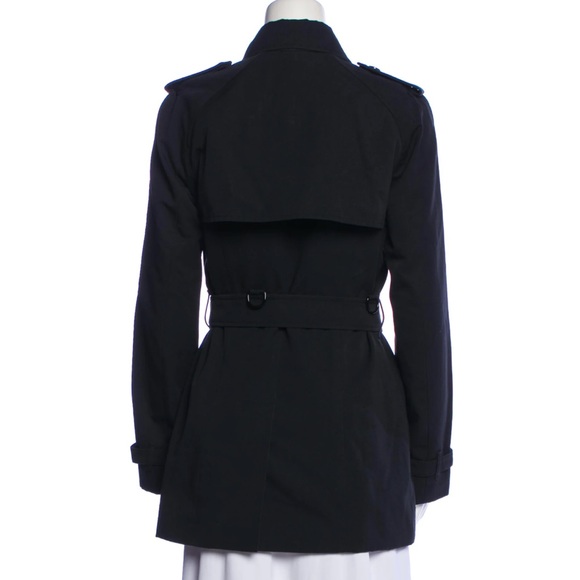 Burberry London Short Trench Coat in Navy - Picture 3 of 4